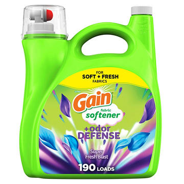 Gain Odor Defense Liquid Fabric Softener, Super Fresh Blast Scent