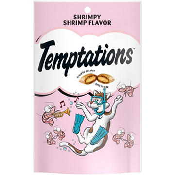 Temptations Classic Crunchy and Soft Cat Treats - Shrimpy Shrimp Flavor