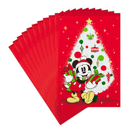 Hallmark : Disney Mickey and Minnie 4-Pack Medium Christmas Gift