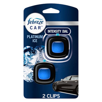 Febreze Car Platinum Ice Air Freshener Vent Clips