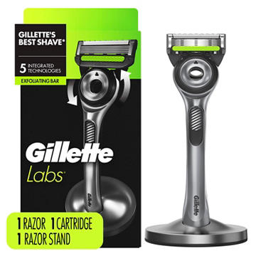 Gillette Labs Razor + 1 Blade Refill + Magnetic Stand for Men