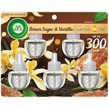 Air Wick Scented Oil Refill, Plug In Air Freshener, Brown Sugar and Vanilla