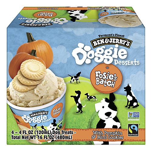 Dogsters Mintë Kissably Fresh Flavor Ice Cream Style Treats for Dogs, 3.5  fl oz, 4 count