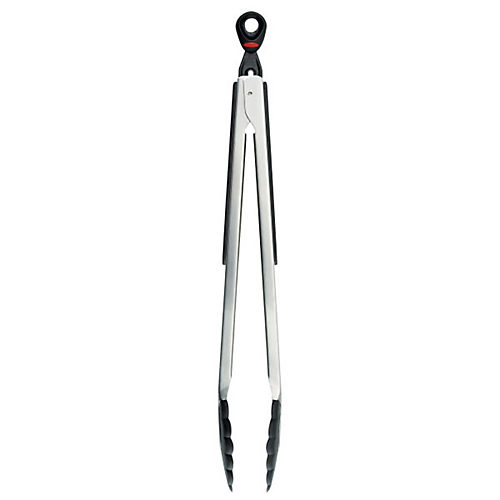 OXO Good Grips Silicone Flexible Tongs Stainless,Black