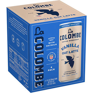 La Colombe Vanilla Draft Latte Cold Brew with Oatmilk 4 pk Cans
