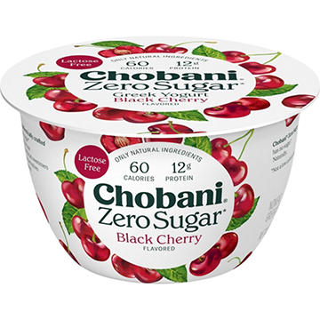 Chobani Zero Sugar Black Cherry Greek Yogurt