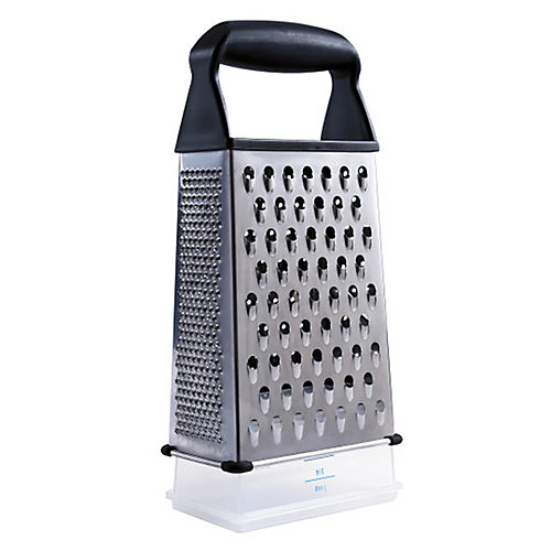 GRATER HAND HELD W/STORAGE BOX HOLDS 9OZ/2AST RED OR WHITE BLAKE