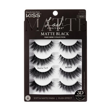 KISS Lash Couture Matte Black Multipack - Matte Twill