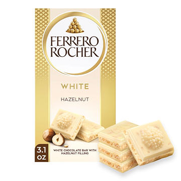 Ferrero Rocher White Hazelnut Chocolate Bar