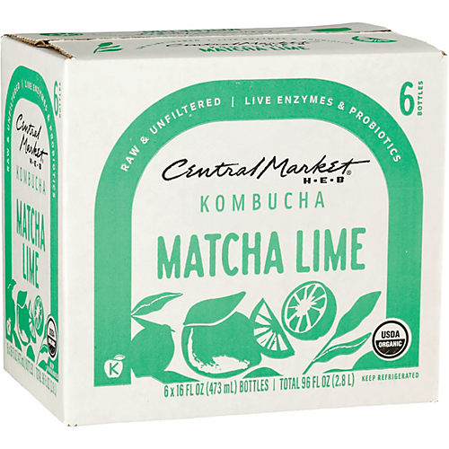 Central Market Organic Kombucha - Peach Bellini, 16 oz