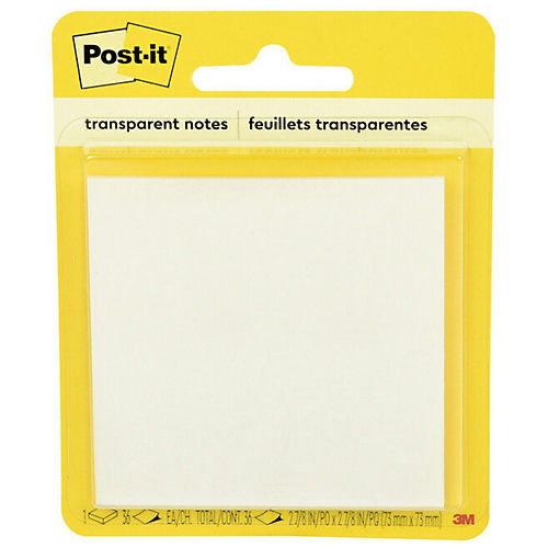 Sahej Enterprises 7.5 cm Transparent Sticky Notes Post it Pastel
