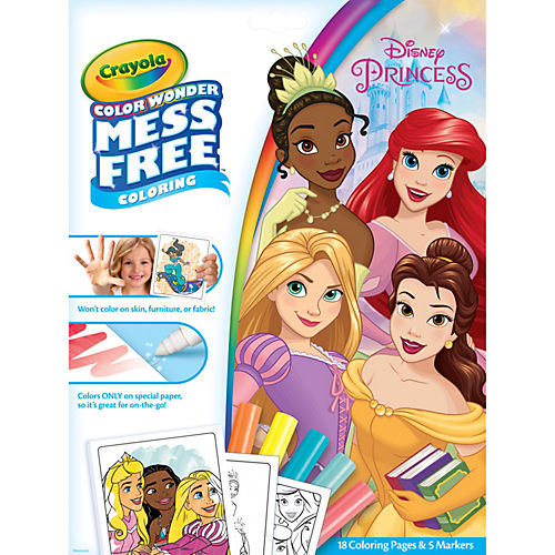 Crayola Color Wonder Mess Free Coloring Pads Markers Princess - Office Depot