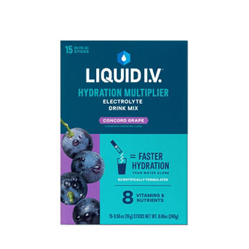 Liquid I.V. Concord Grape Hydration Multiplier Electrolyte Drink Mix Sticks