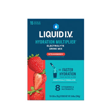 Liquid I.V. Strawberry Hydration Multiplier Electrolyte Drink Mix Sticks