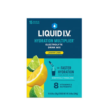 Liquid I.V. Lemon Lime Hydration Multiplier Electrolyte Drink Mix Sticks