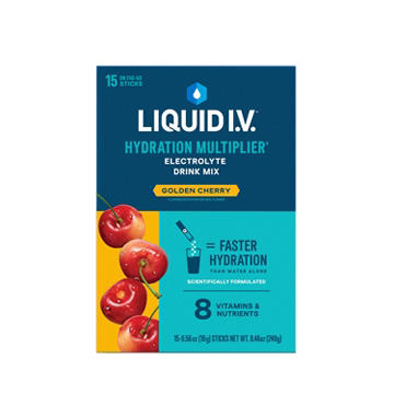 Liquid I.V. Golden Cherry Hydration Multiplier Electrolyte Drink Mix Sticks