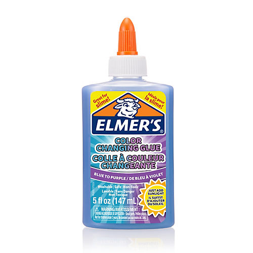Elmer's Glow in the Dark Liquid Glue, Great for Making Slime, Washable,  Assorted Colors, 5 Ounces Each