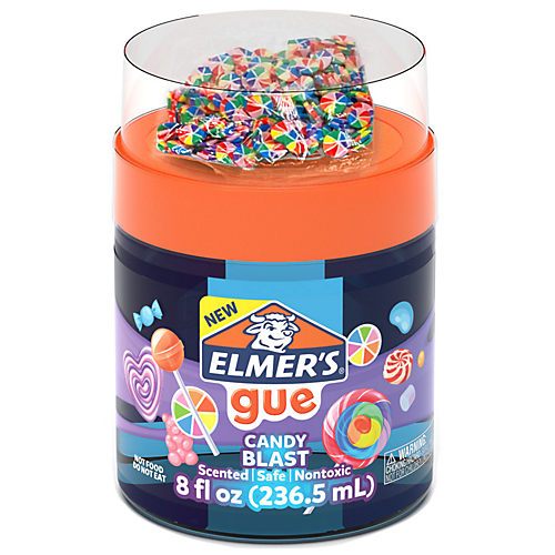 Elmer's Gue Premade Strawberry Donut Fluffy Scented Slime