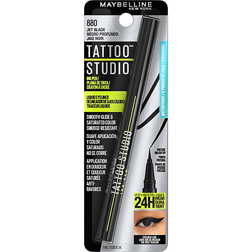 Maybelline Tattoo Studio Ink Pen Waterproof Liquid Eyeliner - 0.03 Fl Oz :  Target