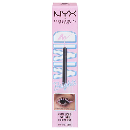 NYX Vivid Brights Matte Liquid Eyeliner - Don't Pink Twice - Shop Eyeliner  at H-E-B