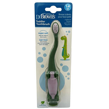 Dr. Brown's Green Dinosaur Toddler Toothbrush