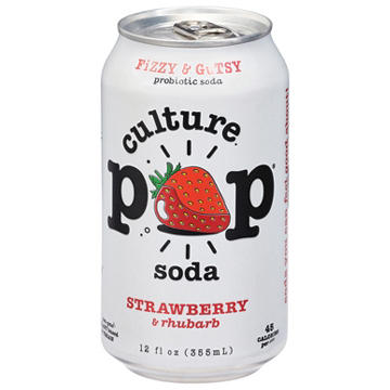 Culture POP Probiotic Soda - Strawberry Rhubarb