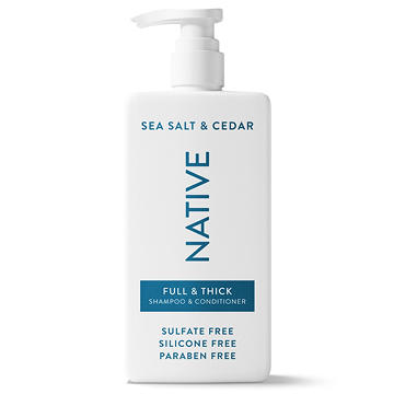 Native Full & Thick 2 in 1 Shampoo & Conditioner - Sea Salt & Cedar