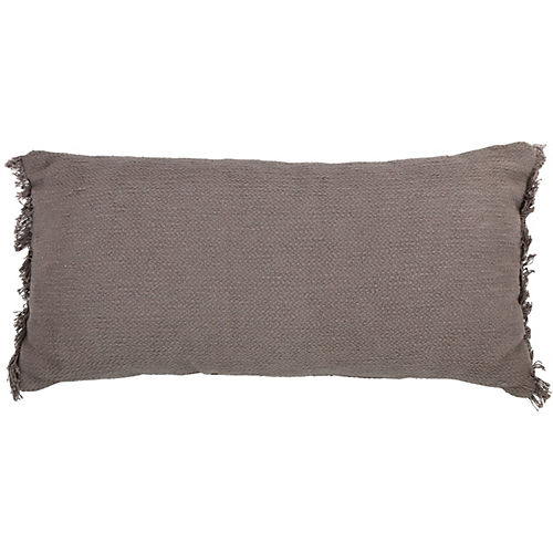 Haven + Key Textured & Fringed Lumbar Throw Pillow - Gray - Shop Pillows at  H-E-B