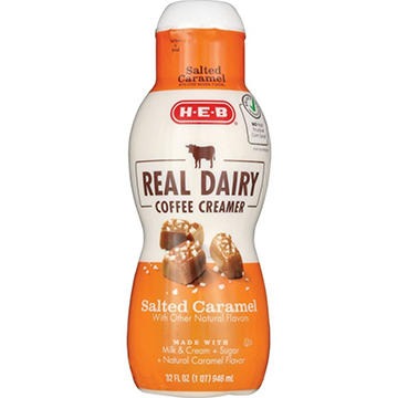 H-E-B Real Dairy Liquid Coffee Creamer - Salted Caramel