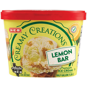 H-E-B Creamy Creations Lemon Bar Ice Cream