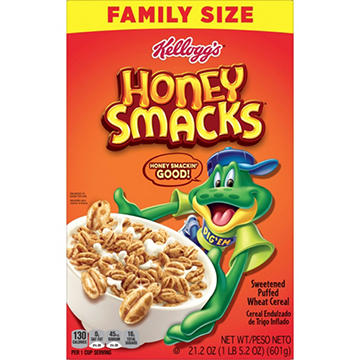 Kellogg's Honey Smacks Cereal - Family Size