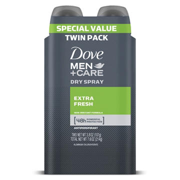 Dove Men+Care Dry Spray Antiperspirant Deodorant Extra Fresh