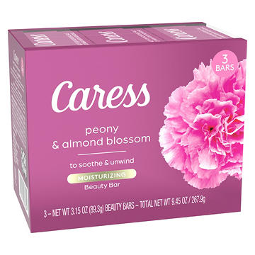 Caress Beauty Bars - Peony & Almond Blossom