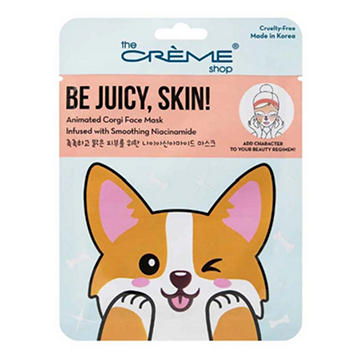 The Crème Shop Be Juicy, Skin! Animated Corgi Face Mask
