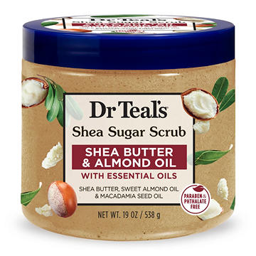 Dr Teal's Shea Sugar Scrub - Shea Butter & Almond Oil