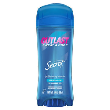 Secret Outlast 72 Hr Antiperspirant Deodorant Gel - Clean