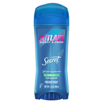 Secret Outlast 72 Hr Gel Antiperspirant Deodorant - Unscented