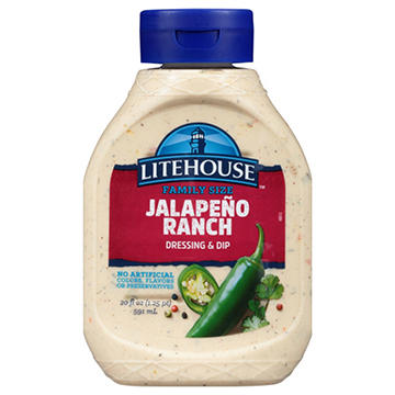 Litehouse Jalapeno Ranch Dressing Squeeze Bottle (Sold Cold)