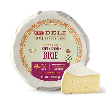 H-E-B Deli Artisan Triple Crème Brie Cheese Wheel