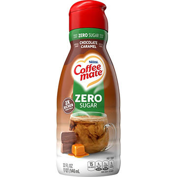 Nestle Coffee Mate Zero Sugar Liquid Coffee Creamer - Chocolate Caramel 
