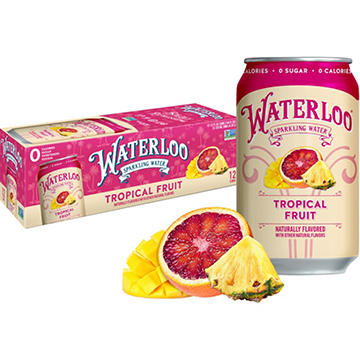 Waterloo Tropical Fruit Sparkling Water 12 pk Cans