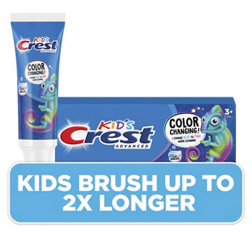 Crest Kid's Advanced Color Changing Toothpaste - Bubblegum