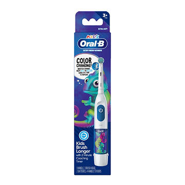 Oral-B Kid's Electric Battery Powered Toothbrush, Extra Soft Bristles