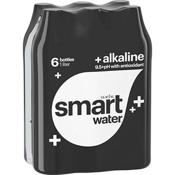 smartwater Distilled Alkaline Water with Antioxidants 6 pk Bottles