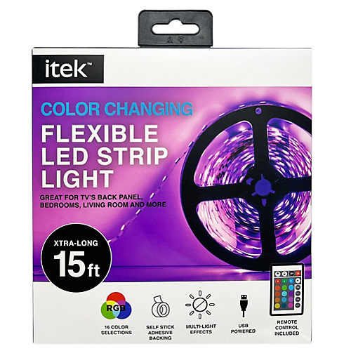 H-E-B LED Indoor/Outdoor Remote Control Strip Lights - Shop Light Bulbs at  H-E-B