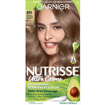 Garnier Nutrisse Ultra Crème Permanent Hair Color - 811 Medium Extra Ash Blonde