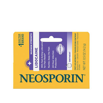 Neosporin Lidocaine Pain Relieving Antibiotic Ointment