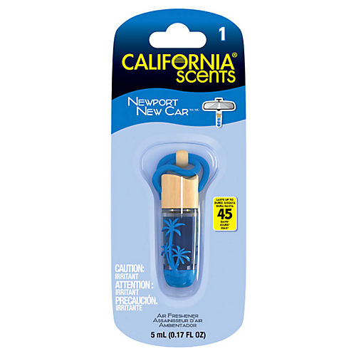 California Scents Hanging Vial Auto Air Freshener - Newport New Car - Shop  Automotive Cleaners at H-E-B