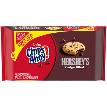 Chips Ahoy! Chewy Hershey's Fudge Filled Soft Cookies Family Size