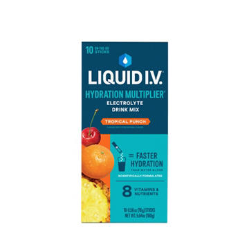Liquid I.V. Tropical Punch Hydration Multiplier Electrolyte Drink Mix Sticks